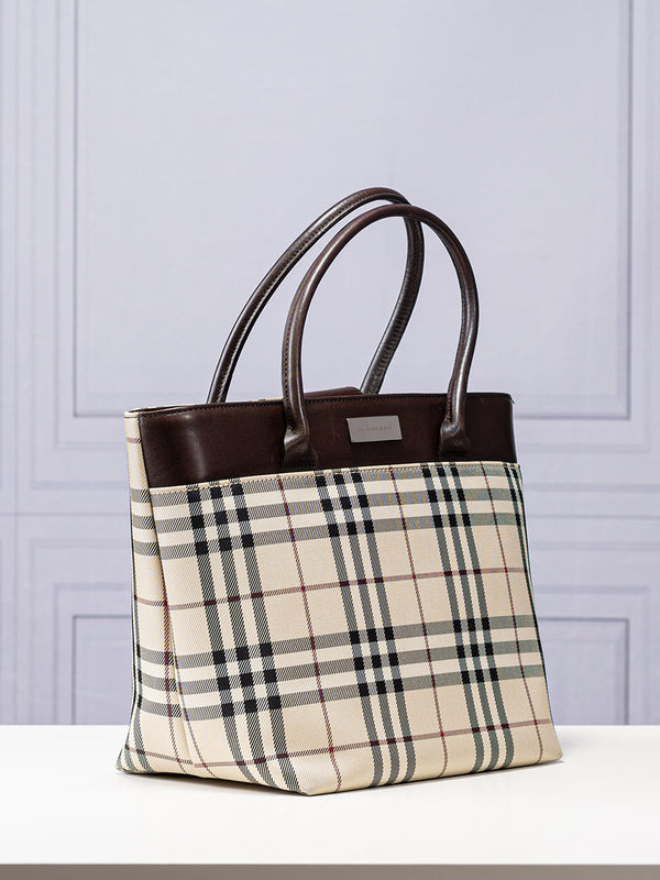 Burberry Nova Check Handle Bag