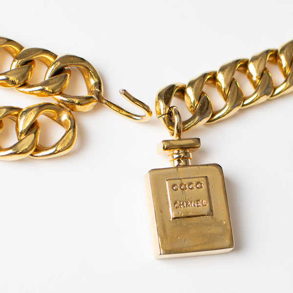 Chanel Perfume Bottle Layered Chain Belt