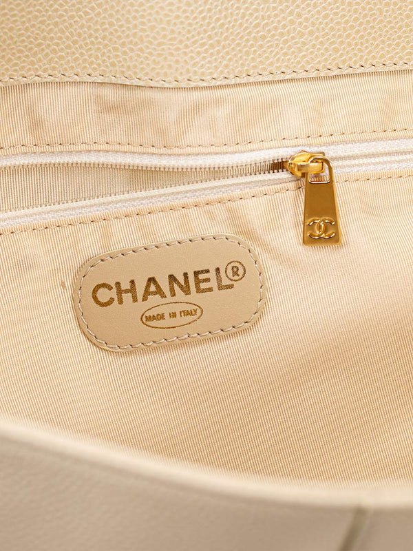 Chanel Caviar Turn-Lock Tote