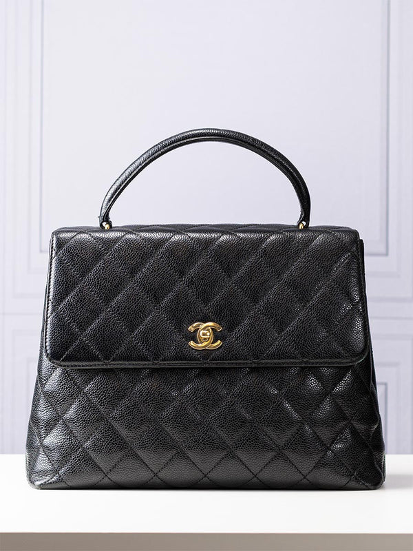 Chanel Quilted Kelly Top Handle Bag