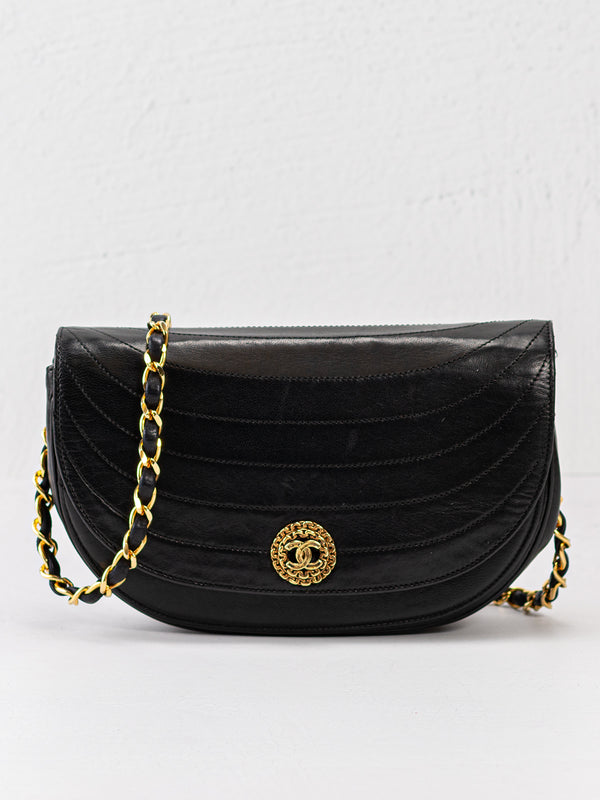 Chanel Half Moon Single Flap Bag