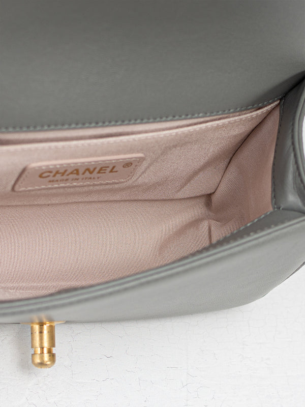 Chanel Small Patchwork Camellia Boy Flap