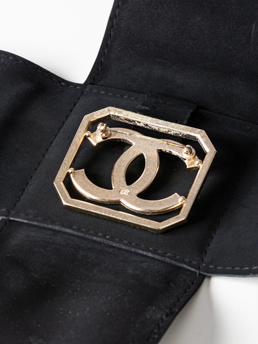 Chanel CC Strass Brooch