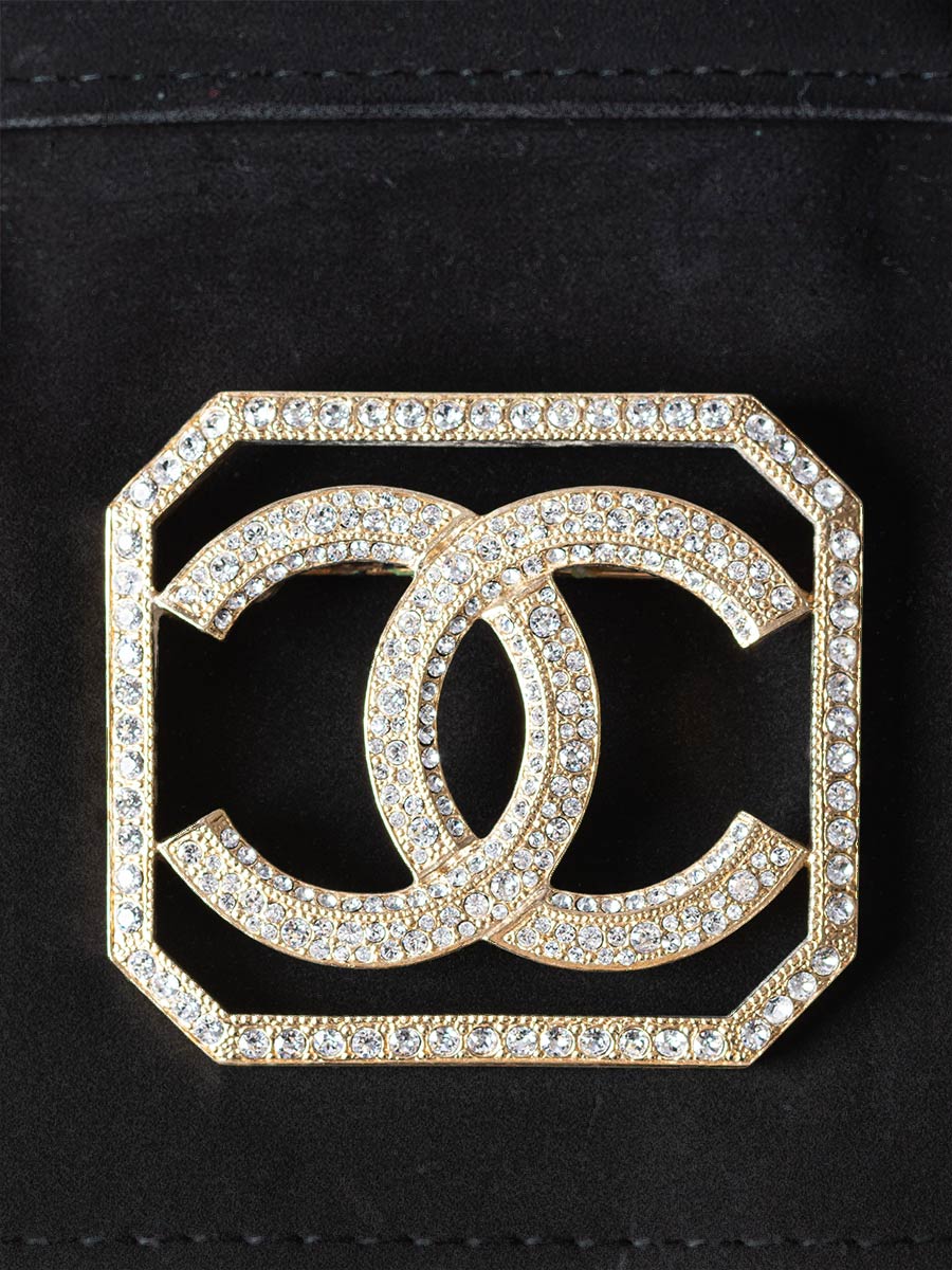 Chanel CC Strass Brooch