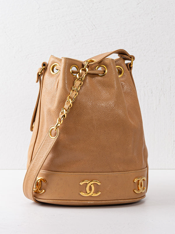 Chanel Caviar CC  Bucket Bag