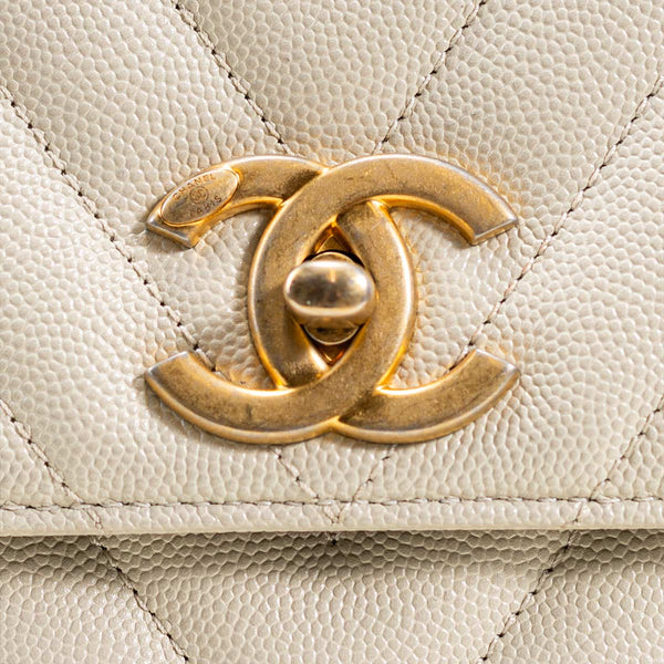 Chanel Medium Chevron Coco Handle Bag