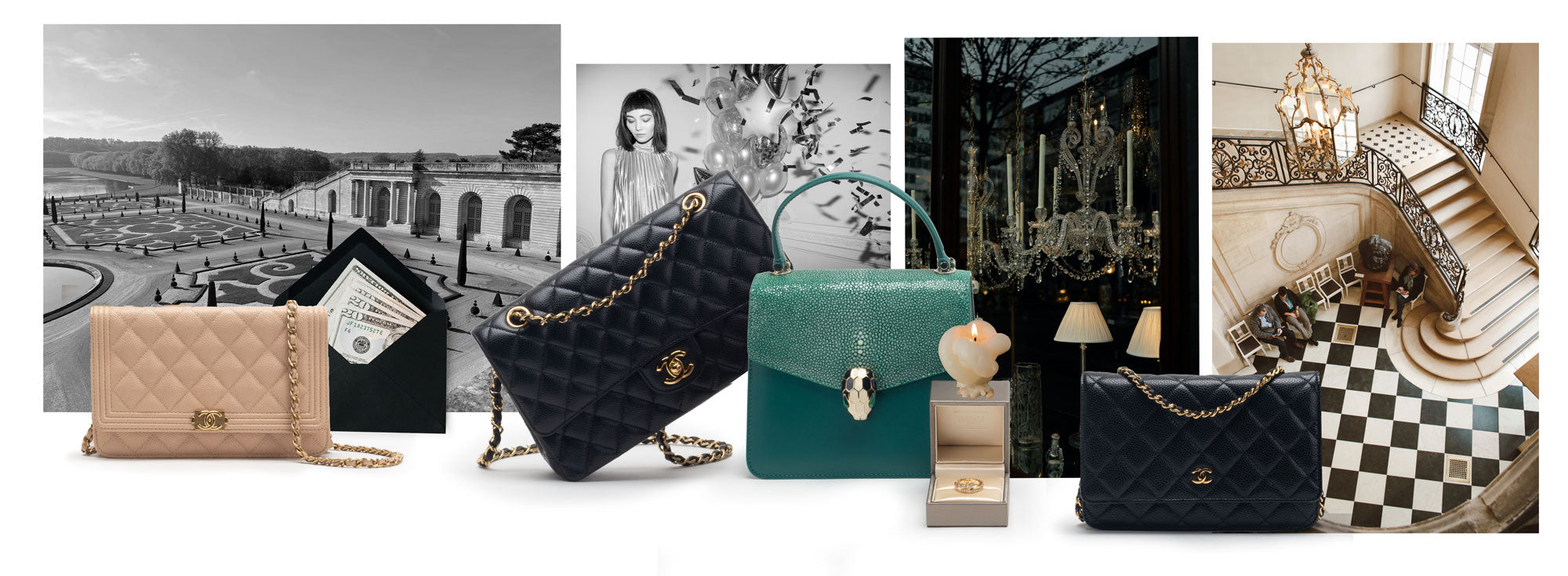 Chanel Wallet On Chain, Chanel Double Flap Bag, Bvlgari Serpenti Bag