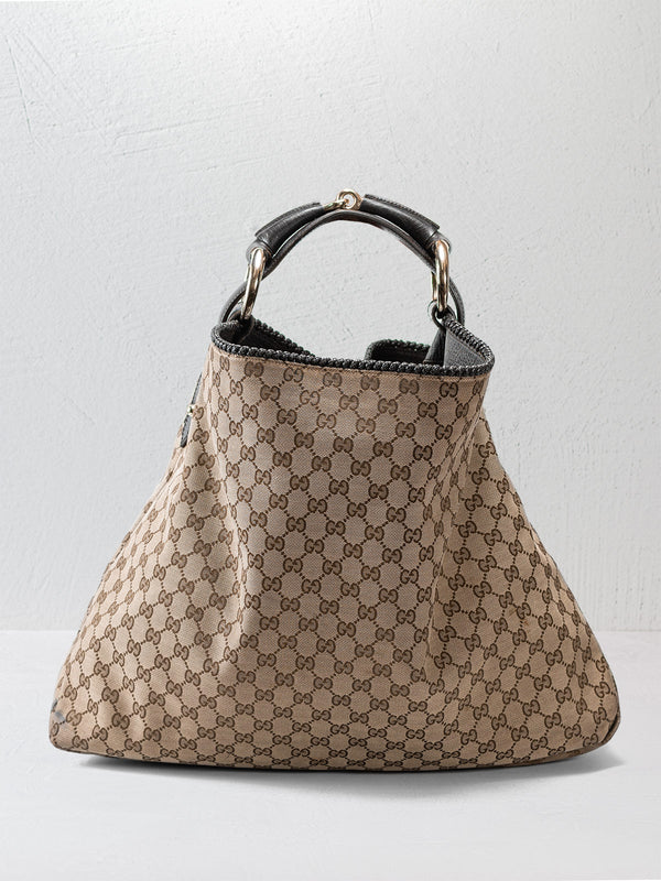 Gucci Large GG Canvas Horsebit Hobo