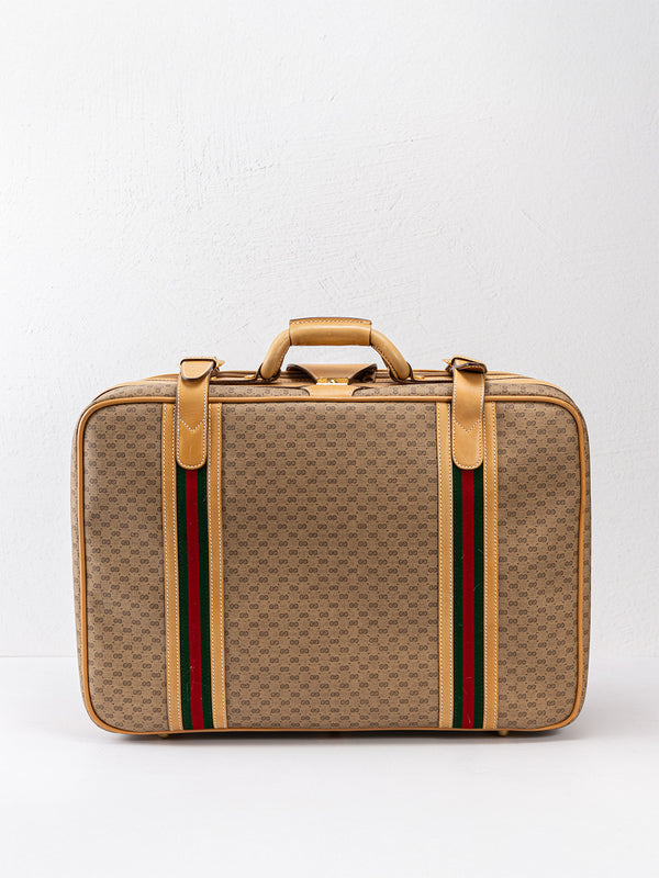 Gucci Web Zip Around Small Suitcase