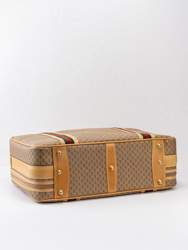 Gucci Web Zip Around Small Suitcase