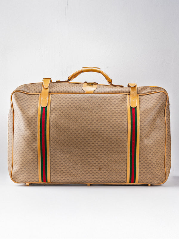 Gucci Web Zip Around Large Suitcase (2)