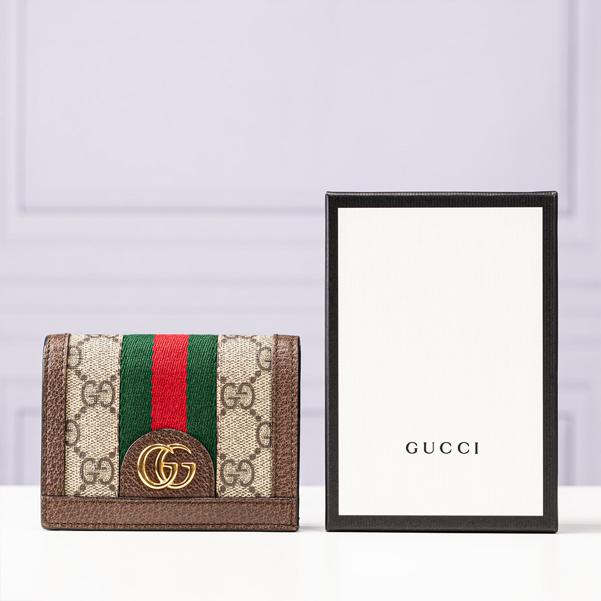Gucci Supreme GG Ophidia Card Case Wallet