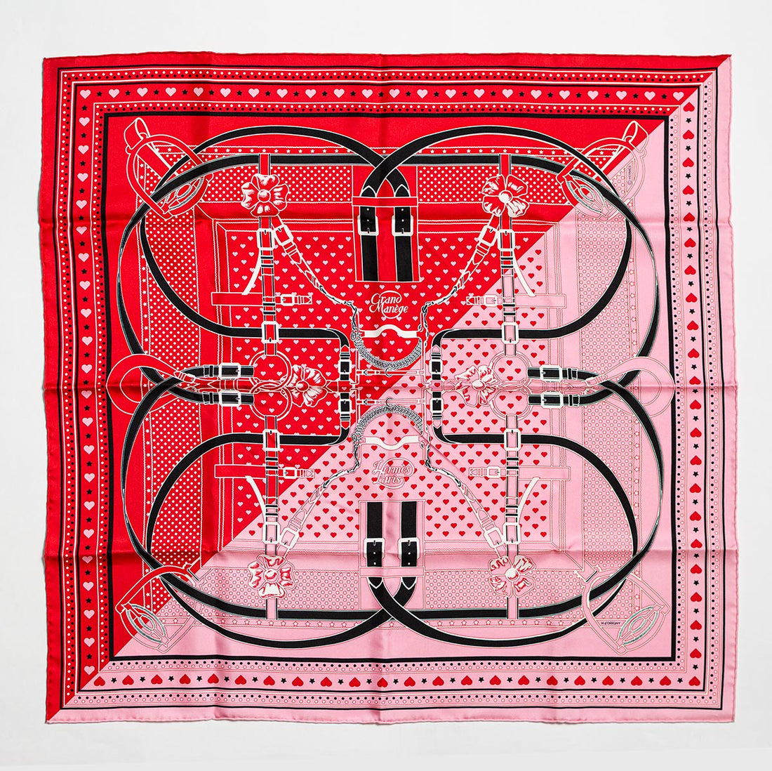 Hermès &quot;Grand Manege Bandana Love&quot; Scarf 70