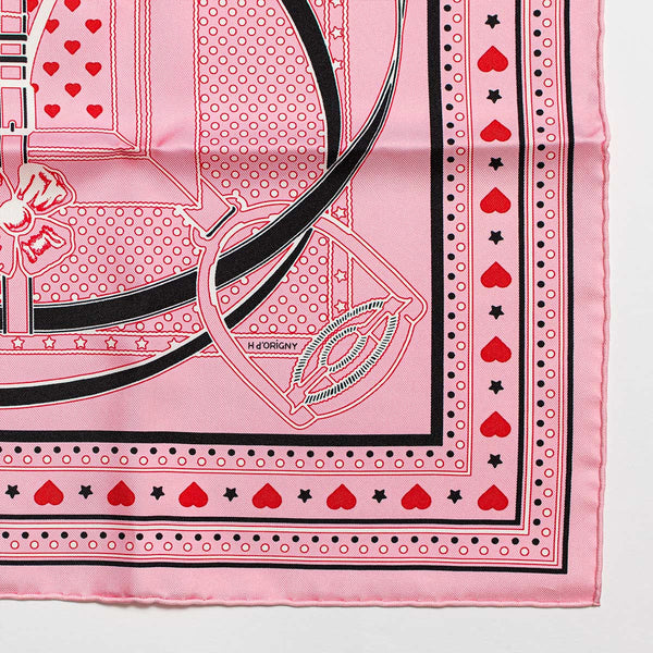 Hermès "Grand Manege Bandana Love" Scarf 70