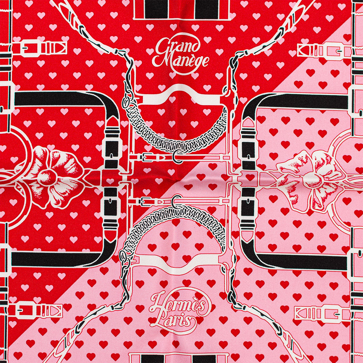 Hermès &quot;Grand Manege&quot; Scarf 70 with Heart Box