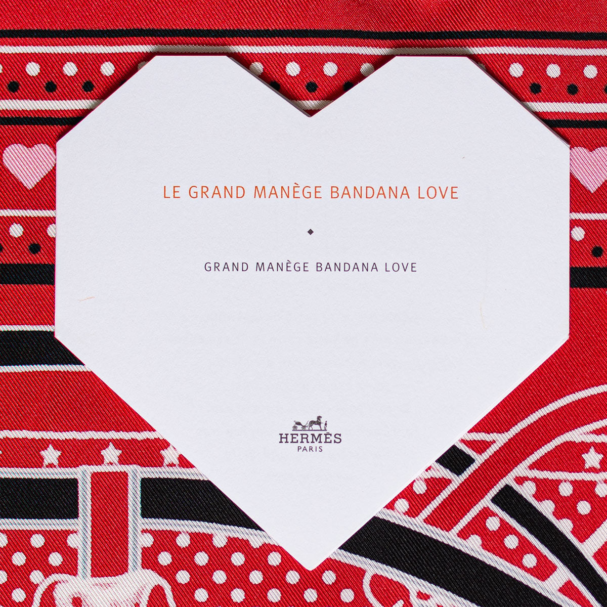 Hermès &quot;Grand Manege&quot; Scarf 70 with Heart Box