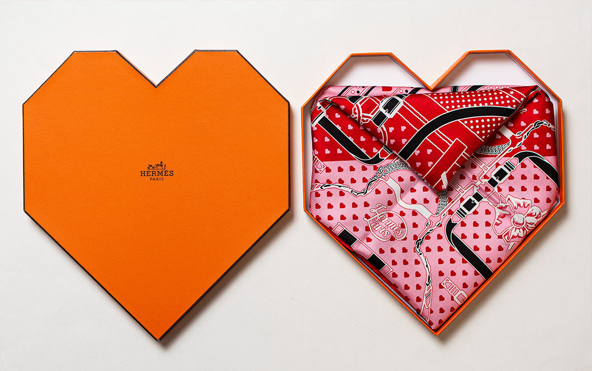 Hermès &quot;Grand Manege&quot; Scarf 70 with Heart Box