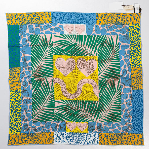 Hermès "Jungle Love au Tampon" Scarf 70