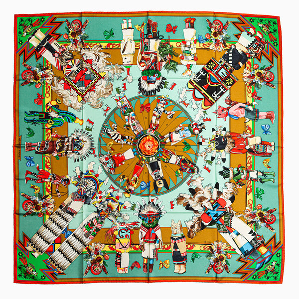 Hermès "Kachinas" Scarf 90