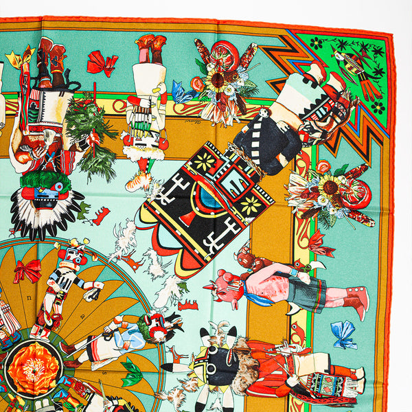 Hermès "Kachinas" Scarf 90