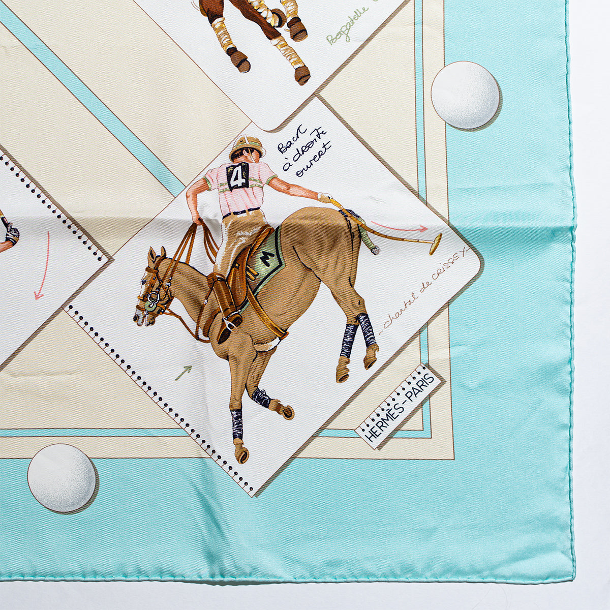 Hermès &quot;Le Monde Du Polo&quot; Scarf 90