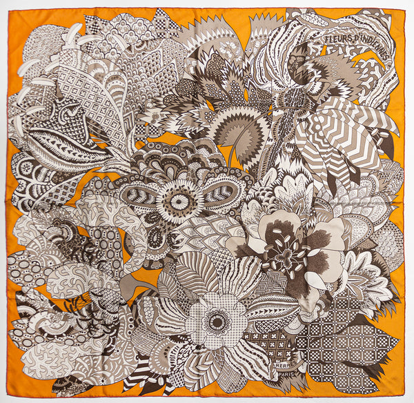 Hermès "Fleurs D'indiennes" Scarf 90