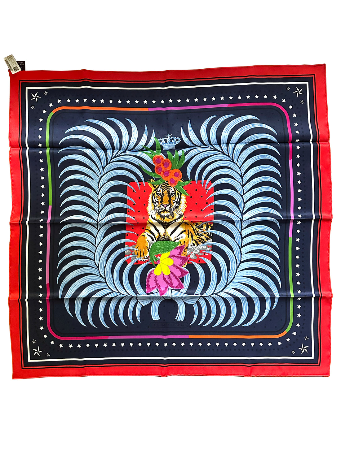 Hermes “Tigre Royal Fleuri” Scarf 70