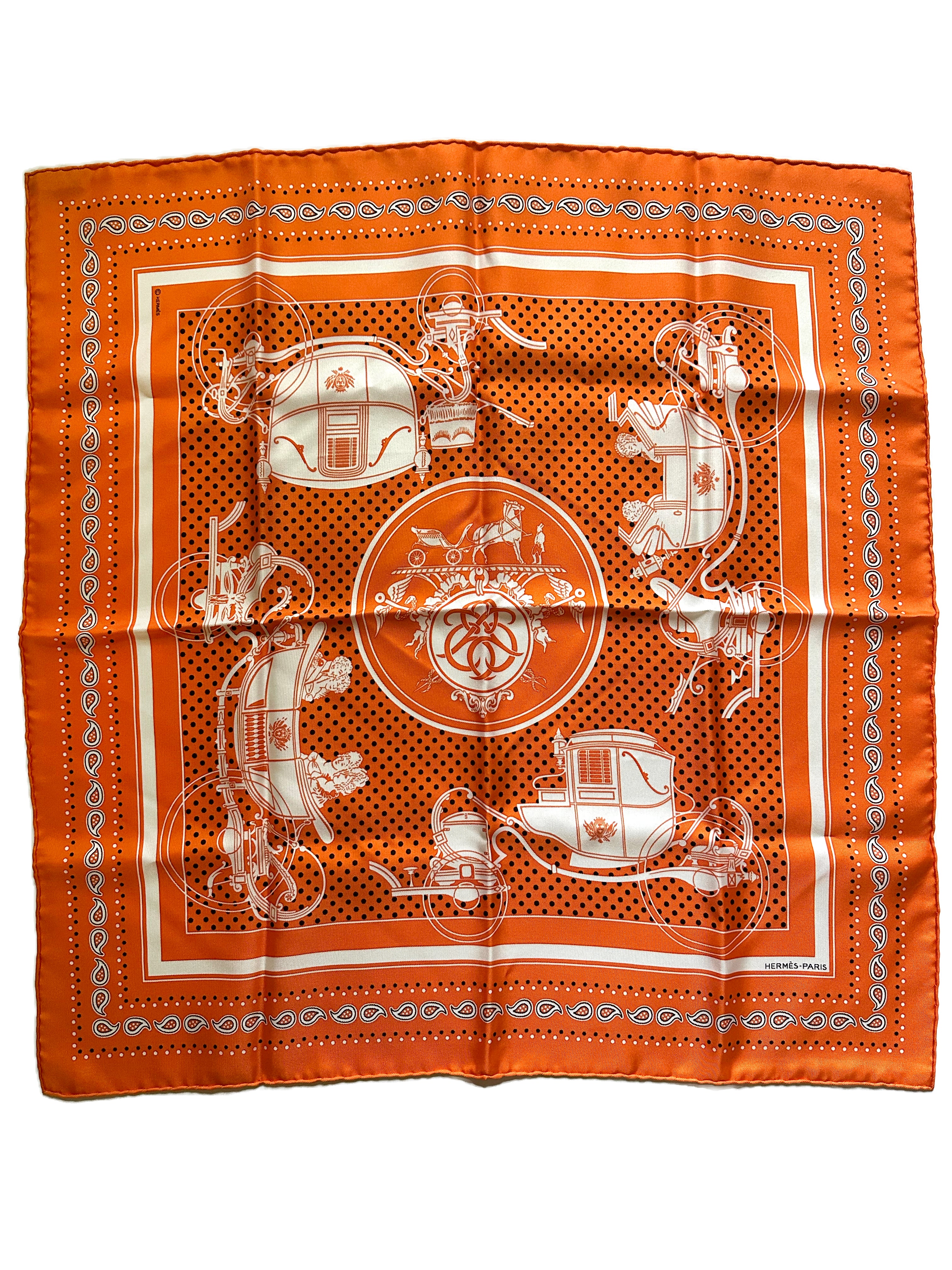 Hermes “Ex-Libris” Bandana Scarf 55