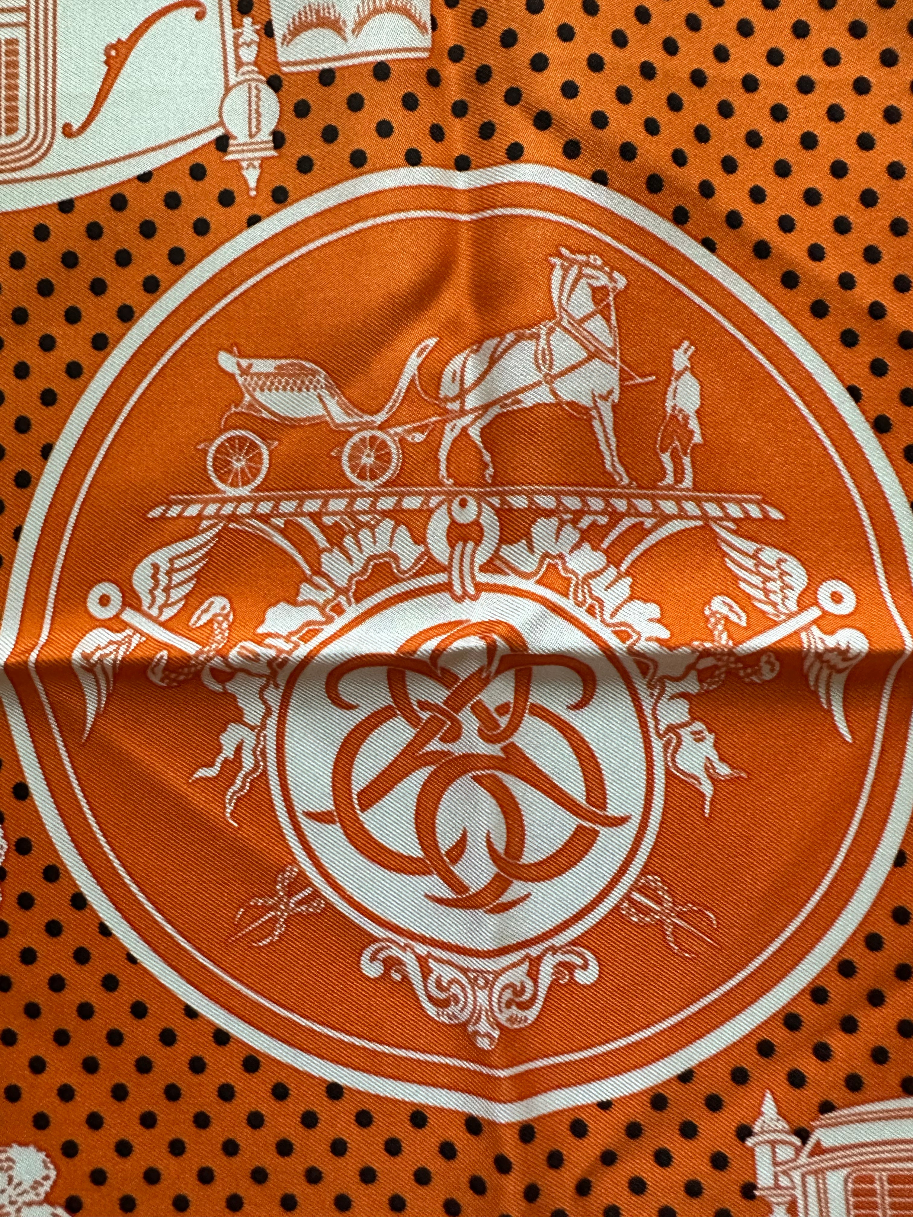 Hermes “Ex-Libris” Bandana Scarf 55