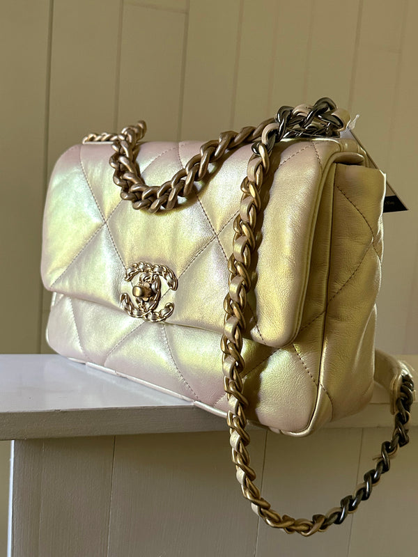 Chanel 19 Medium Pearl Flap Bag