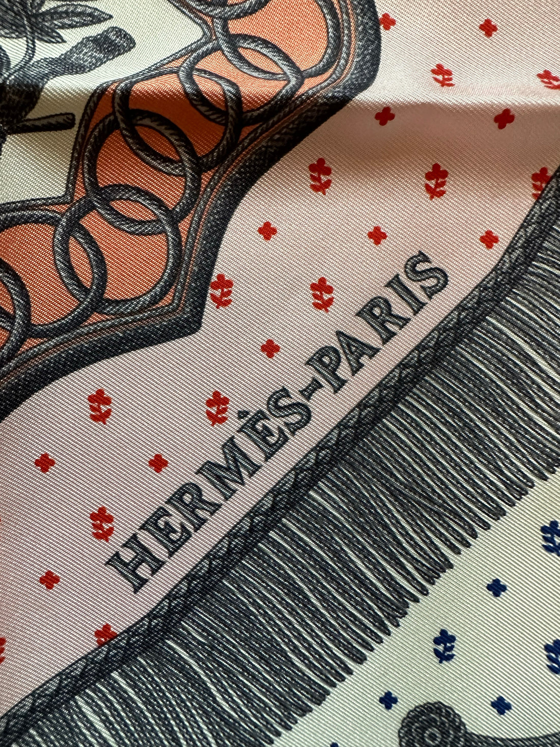 Hermes &quot;Poste et Cavalerie Detail&quot; Scarf 45