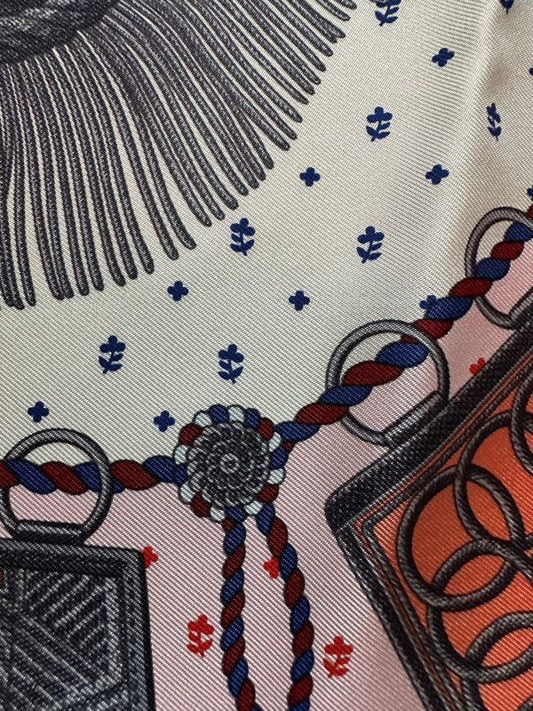 Hermes "Poste et Cavalerie Detail" Scarf 45