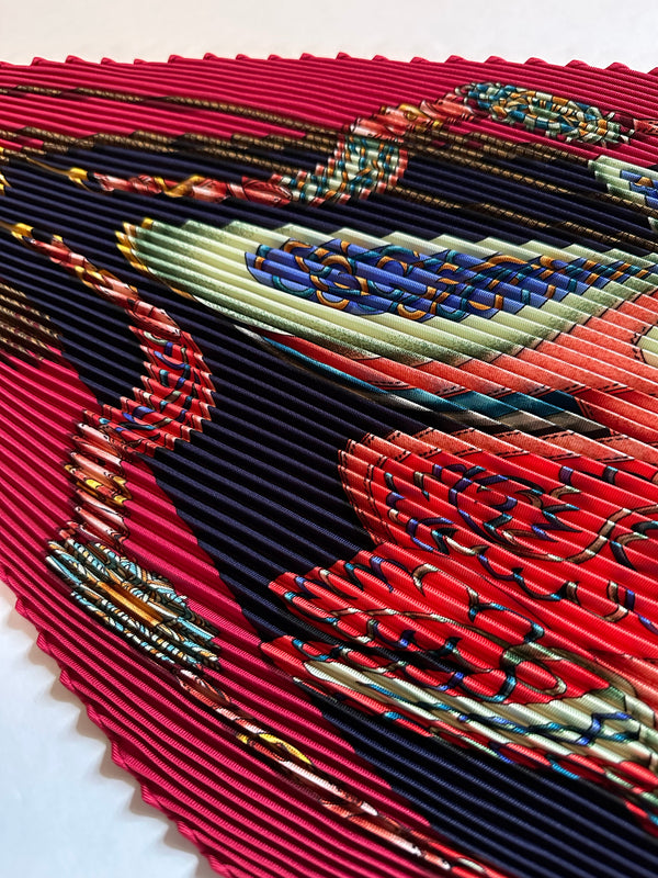 Hermes “Festival” Pleated Scarf 90