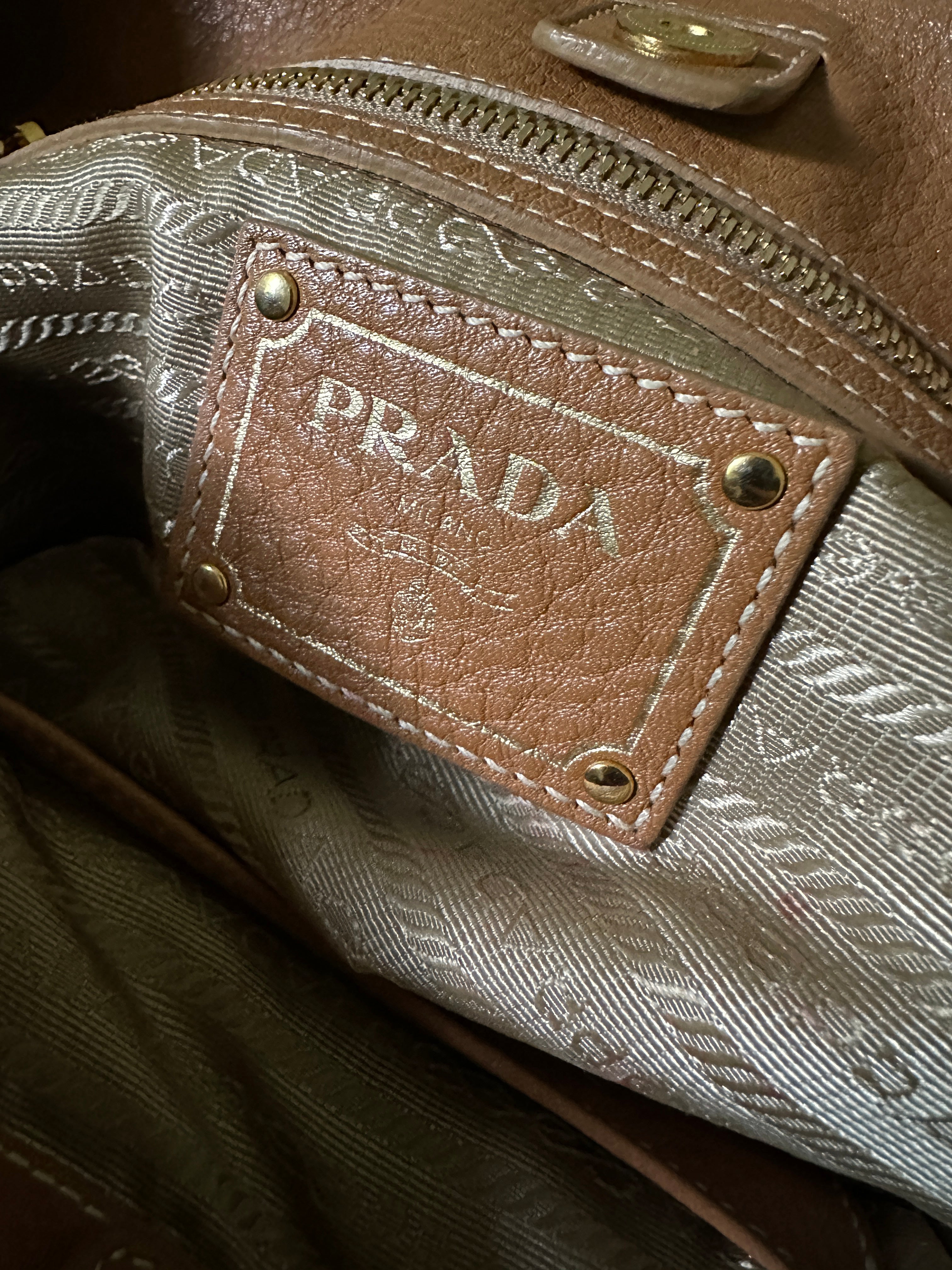 Prada Vitello Daino Handle Bag