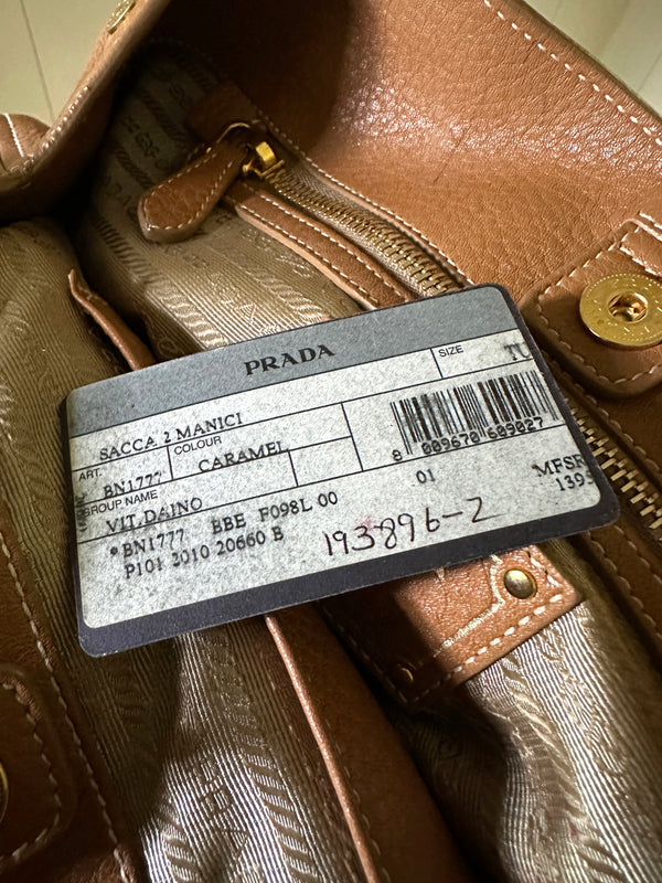 Prada Vitello Daino Handle Bag