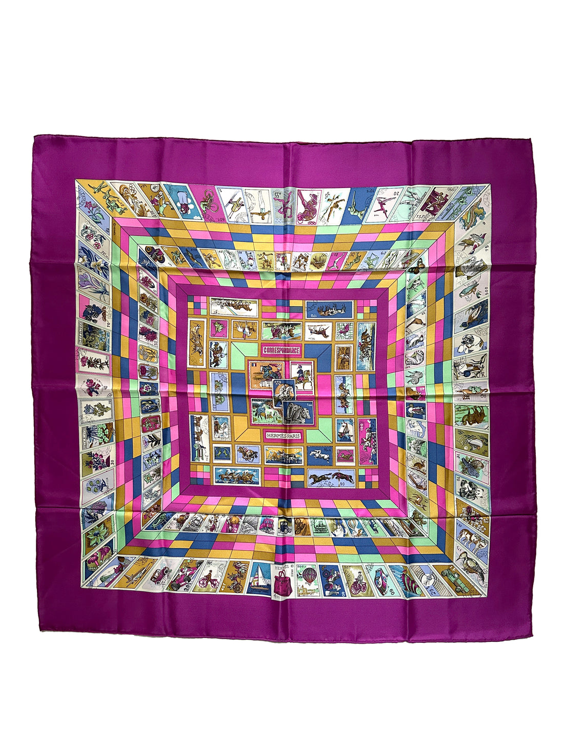 Hermès “Correspondance” Scarf 90