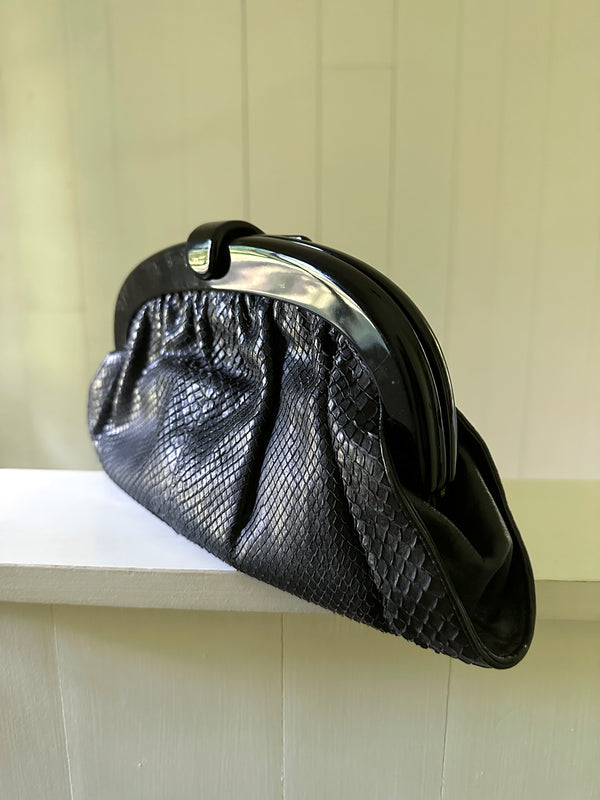 Bottega Veneta Snake Frame Clutch