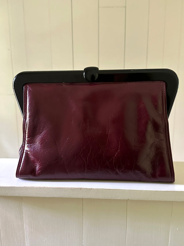 Bottega Veneta Leather Frame Clutch