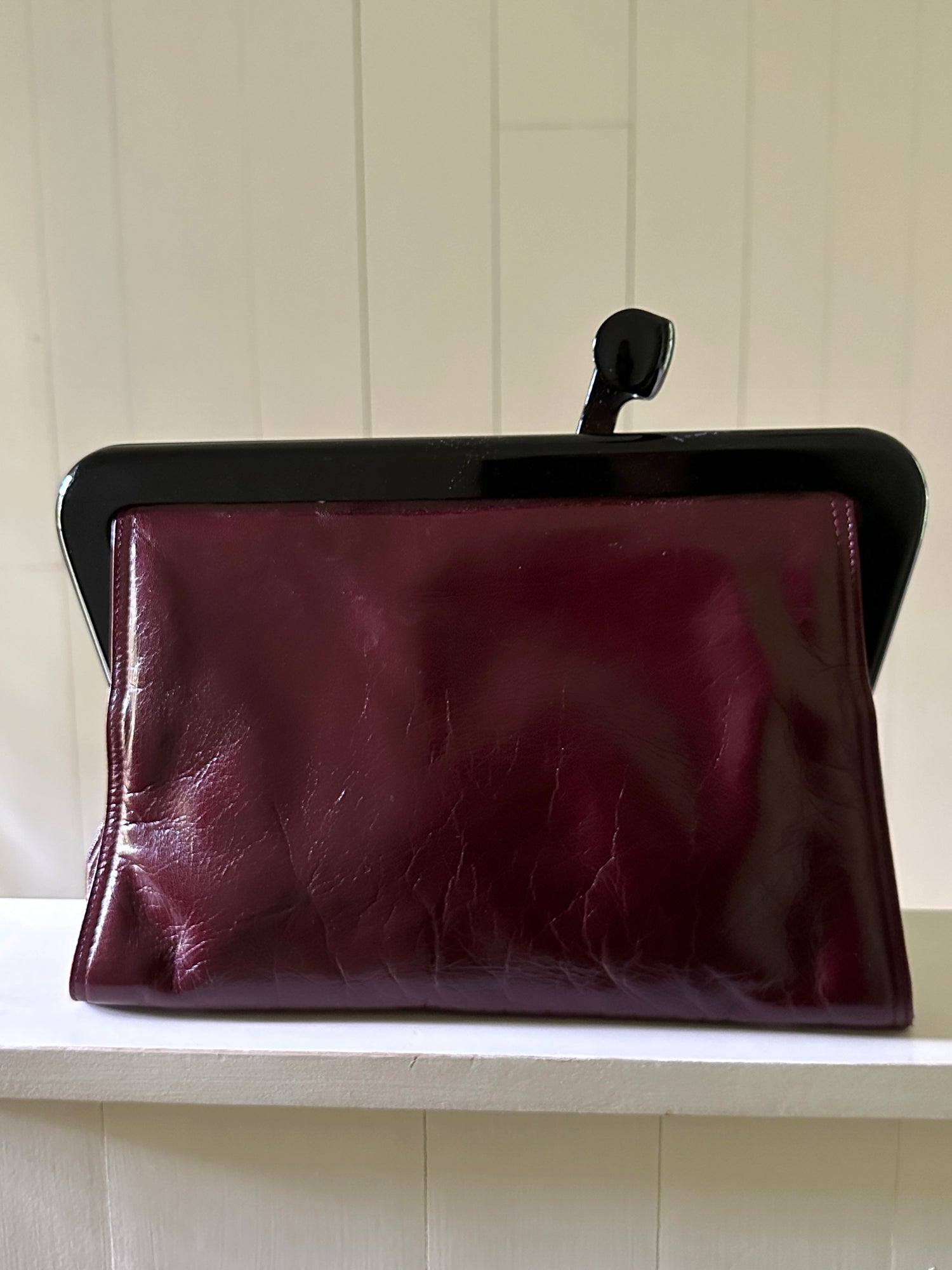 Bottega Veneta Leather Frame Clutch