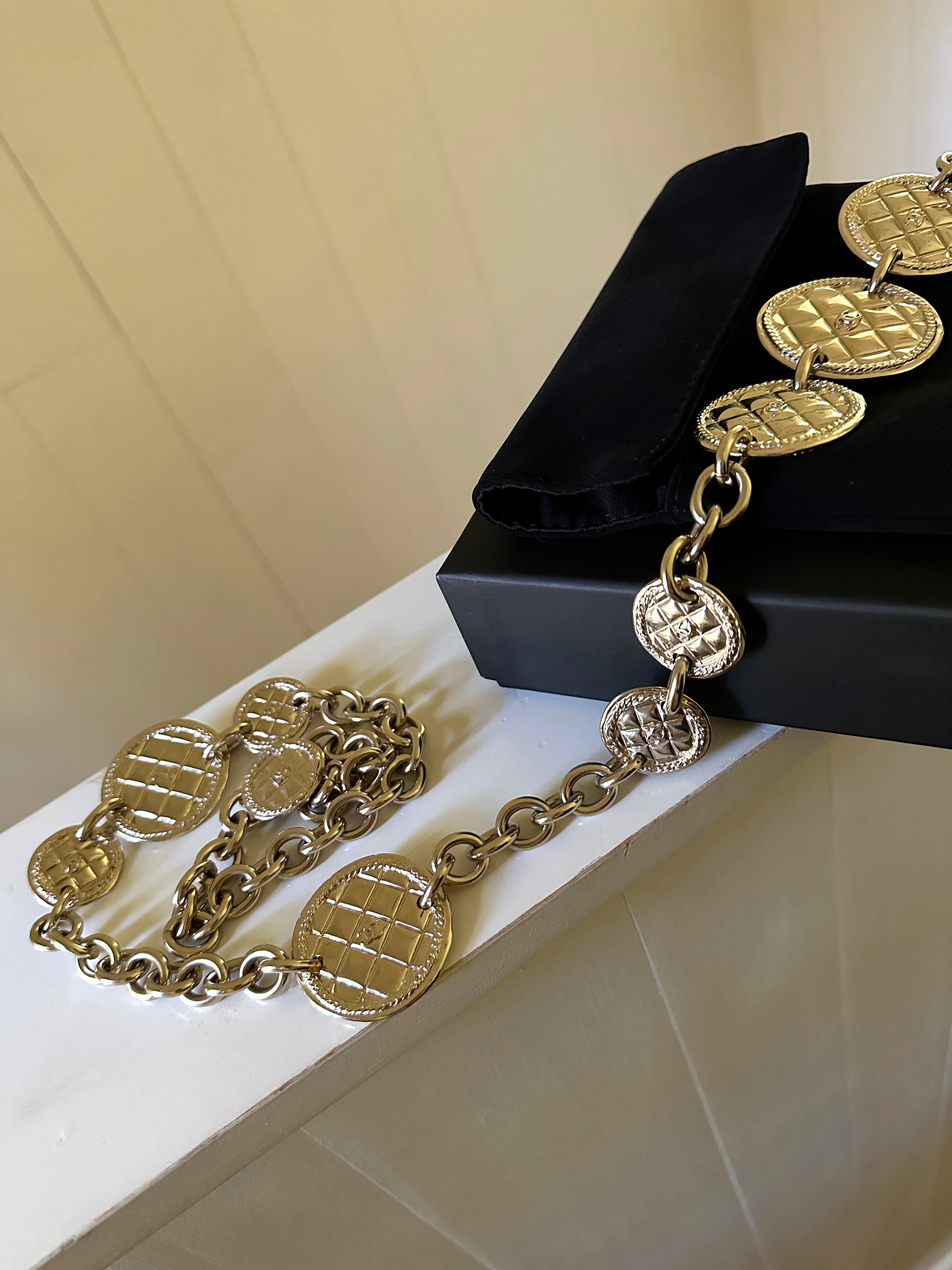 Chanel Quilted Medallion Necklace / Belt