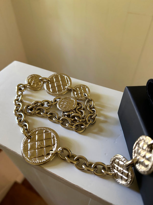 Chanel Quilted Medallion Necklace / Belt