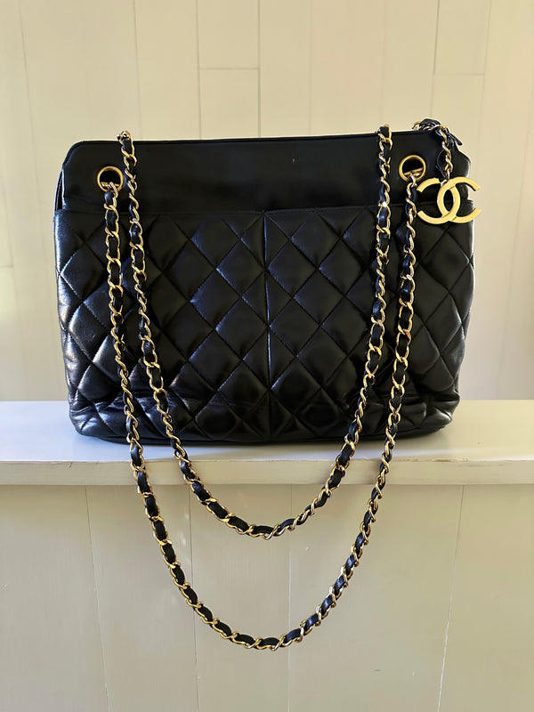 Chanel Vintage Quilted Tote