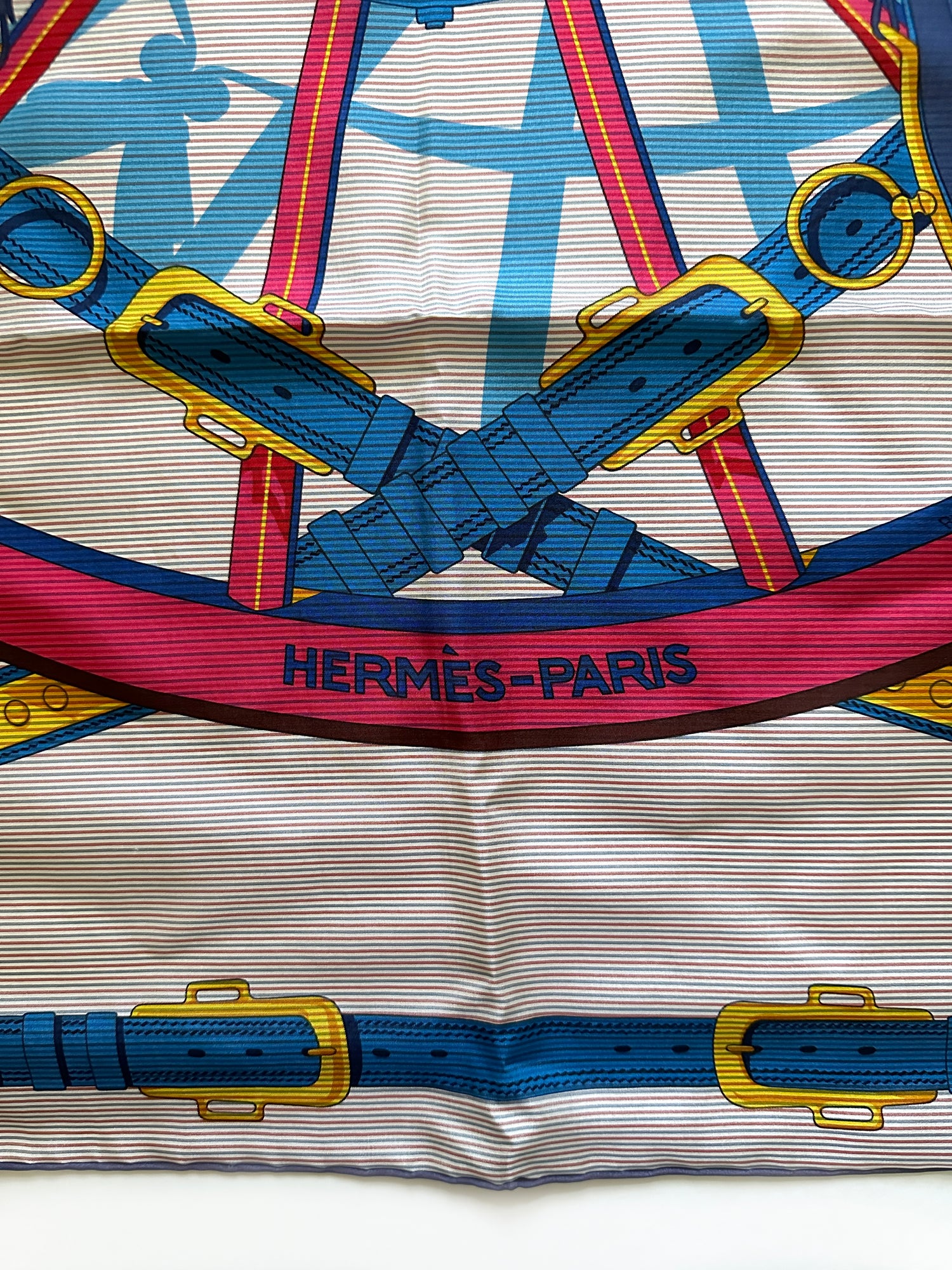 Hermès &quot;En Roue Libre Chemise&quot; Scarf 90