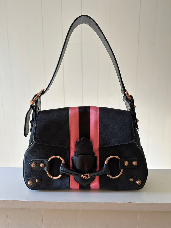 Gucci GG Web Horsebit Hobo