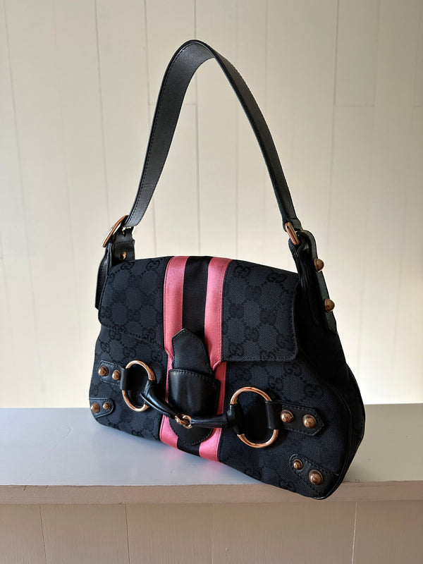 Gucci GG Web Horsebit Hobo