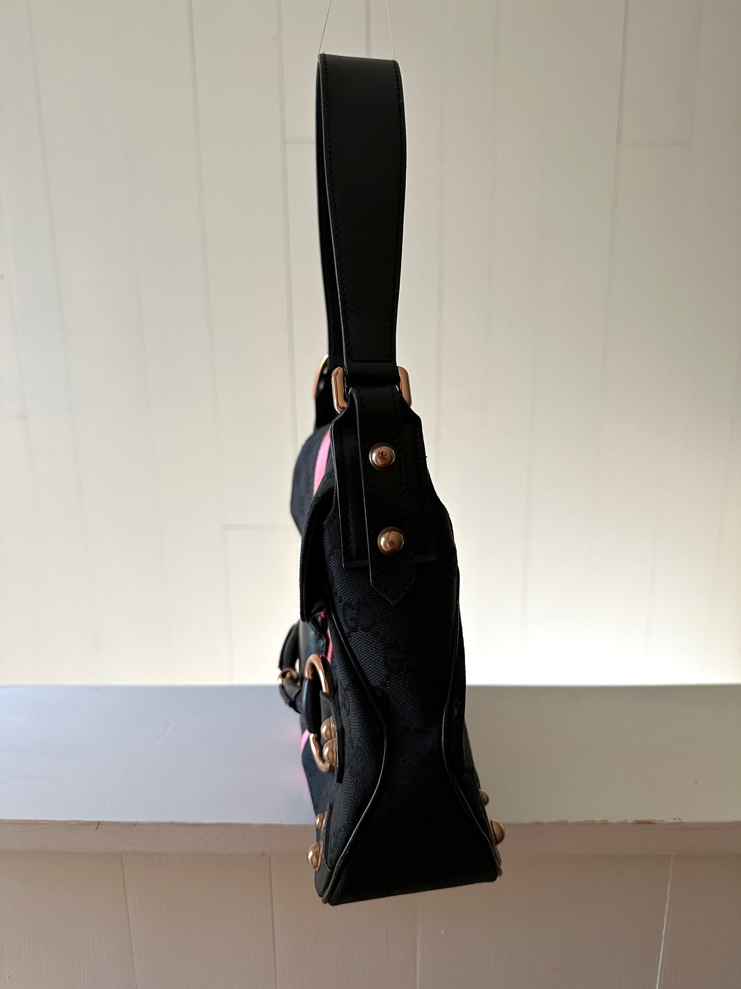 Gucci GG Web Horsebit Hobo