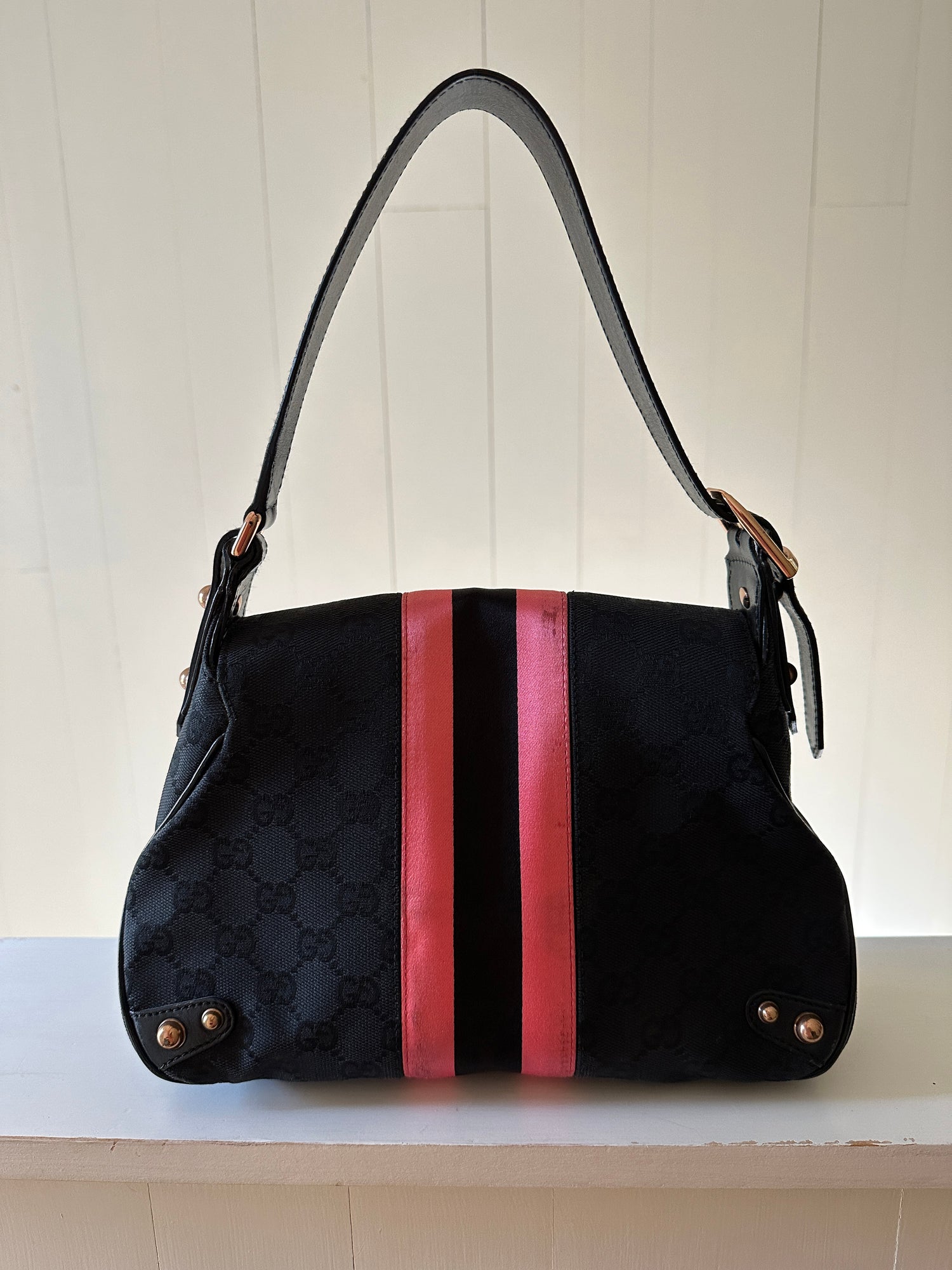 Gucci GG Web Horsebit Hobo