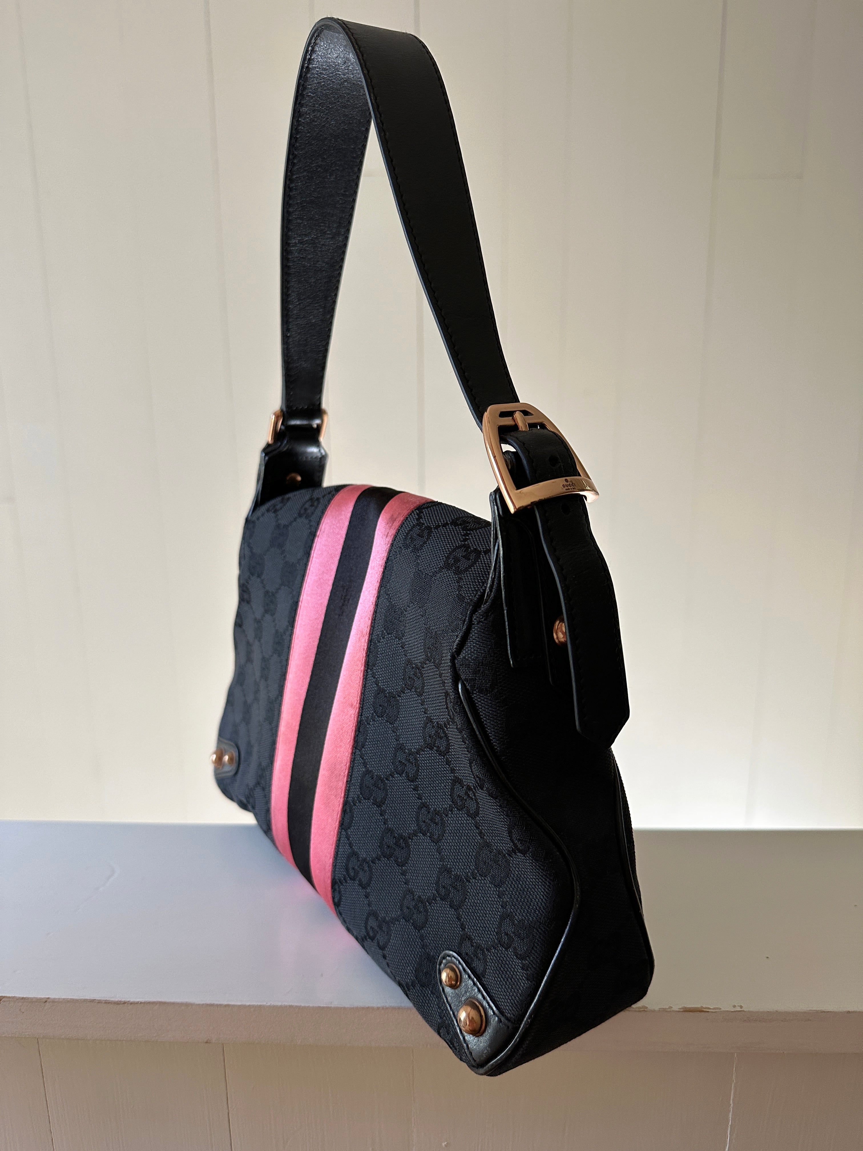 Gucci GG Web Horsebit Hobo