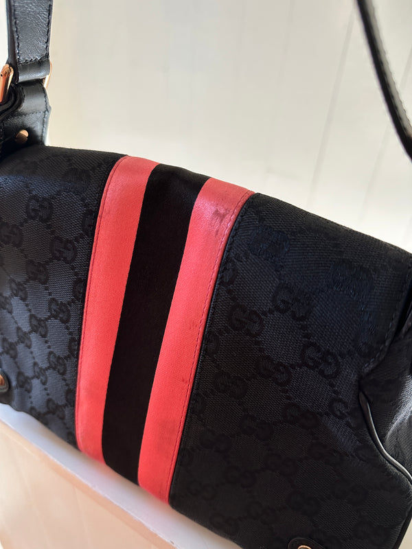 Gucci GG Web Horsebit Hobo