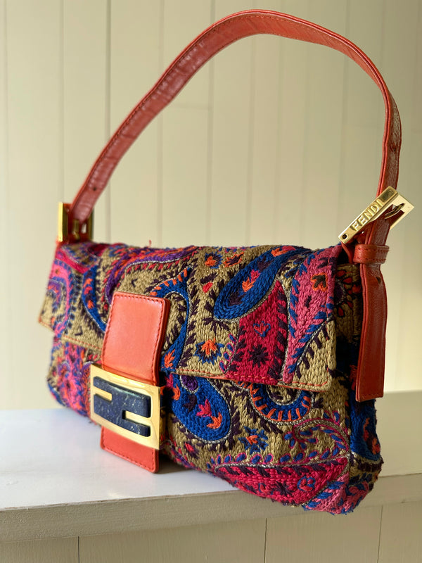 Fendi Paisley Baguette